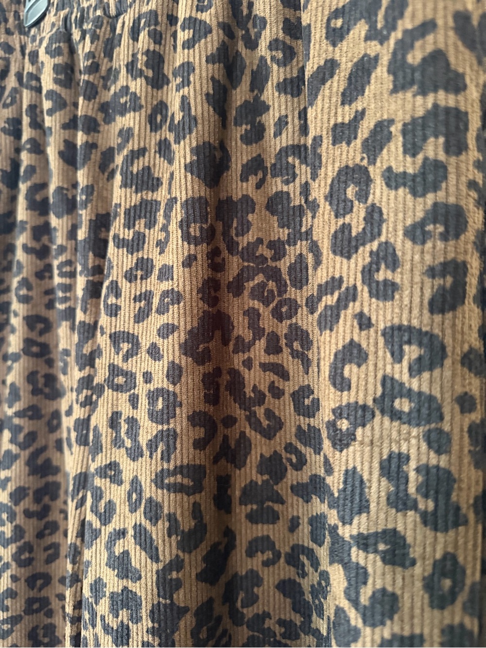 Halara leopard print corduroy pants
